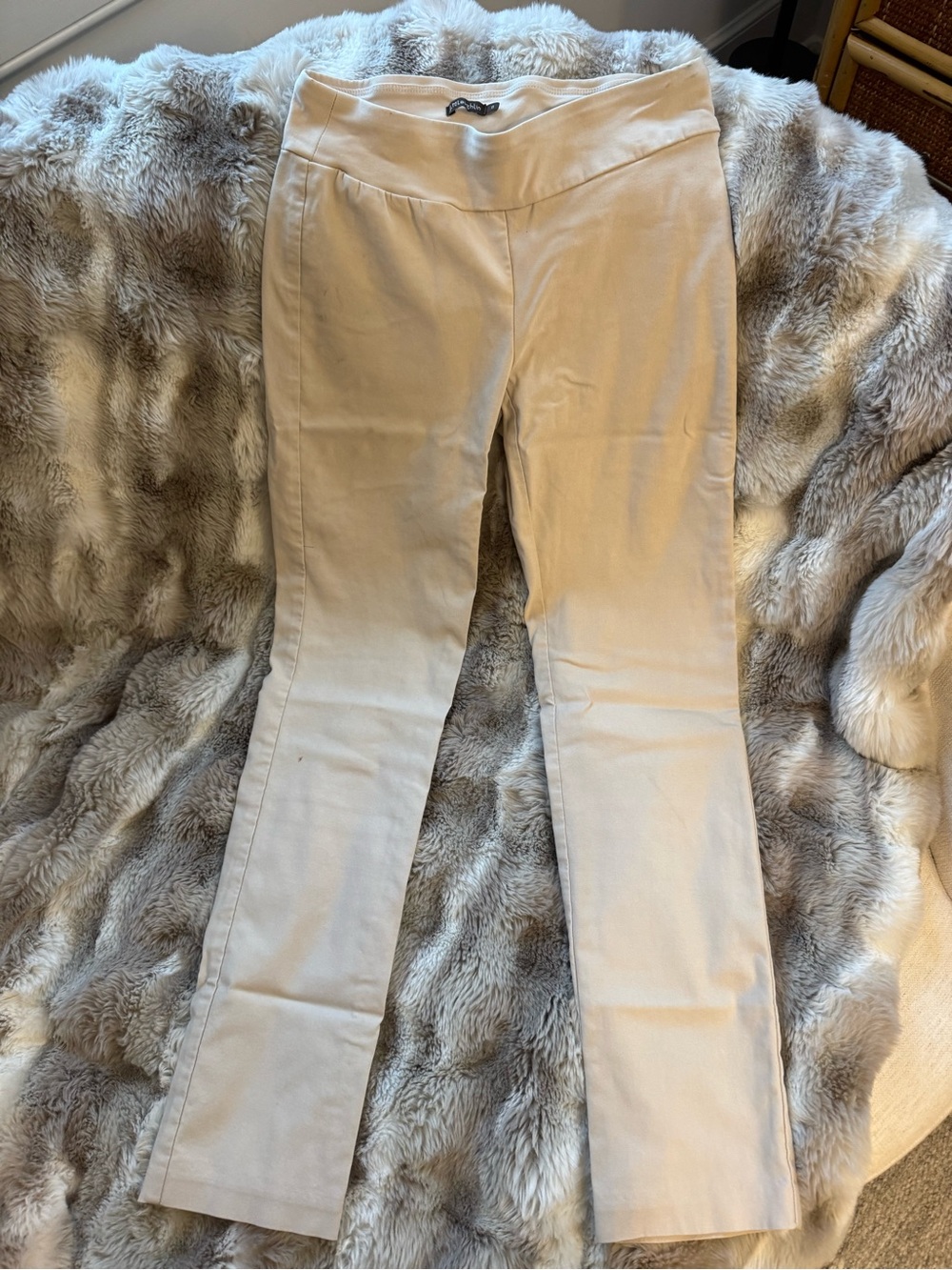 J. McLaughlin Light Beige Bootcut Ponte Pants